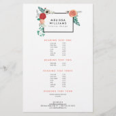 ホワイトデザモダンイナーのヴィンテージフローラモチーフ チラシ (正面)