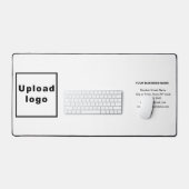 ホワイトデスクマット上のビジネスブランド デスクマット (キーボード&マウス)