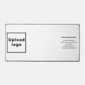 ホワイトデスクマット上のビジネスブランド デスクマット (正面)