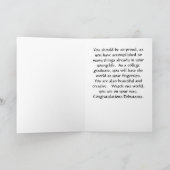 ホワイトデビューのお祝いカード カード (内部)