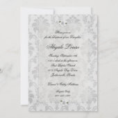 ホワイトデマスクガールバプティスマ招待状 招待状 (裏面)