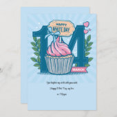 ホワイトデーのグリーティングカード シーズンカード (正面/裏面)