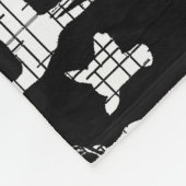 ホワイトデ素朴アオンブラックフリースブランケット フリースブランケット (角)