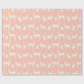 ホワイトデ素朴ィアオンピンク包み紙 ラッピングペーパー (フラット)