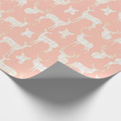 ホワイトデ素朴ィアオンピンク包み紙 ラッピングペーパー (角)