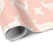 ホワイトデ素朴ィアオンピンク包み紙 ラッピングペーパー (ロールコーナー)
