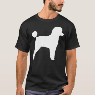 ホワイトトイプードルシルエットS Tシャツ