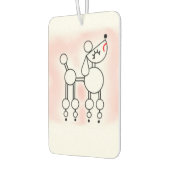 ホワイトトイプードルノベルティエアーフレッシュナー カーエアーフレッシュナー (左)