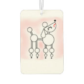 ホワイトトイプードルノベルティエアーフレッシュナー カーエアーフレッシュナー (裏面)