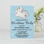 ホワイトトナディアクッキー雪ホリデークリスマスパーティー 招待状 (スタンド正面)