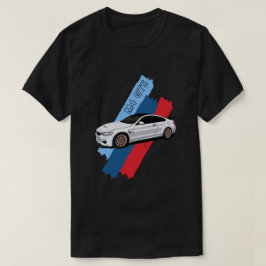 ホワイトトラックビーストパフォーマンスレーシングストライプ Tシャツ