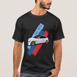 ホワイトトラックビーストパフォーマンスレーシングストライプ Tシャツ