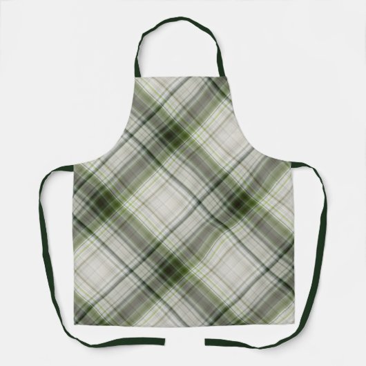 ホワイトトリリウムスグリーンとホワイトプライド エプロン (正面)