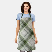 ホワイトトリリウムスグリーンとホワイトプライド エプロン (着用した状態)