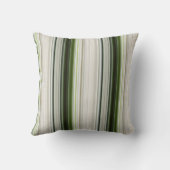 ホワイトトリリウムスホワイトアンドグリーンストライプ クッション (裏面)