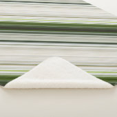 ホワイトトリリウムスホワイトアンドグリーンストライプ シェルパブランケット (3/4)