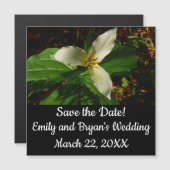 ホワイトトリリウムフラワー春ワイルドフラワー (正面/裏面)