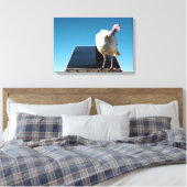 ホワイトトルコの立体的なポップアウトアート キャンバスプリント (インサイチュ (寝室))