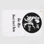 ホワイトトレックスザボスディノ ゴルフタオル (横)