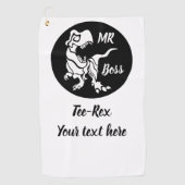 ホワイトトレックスザボスディノ ゴルフタオル (正面)