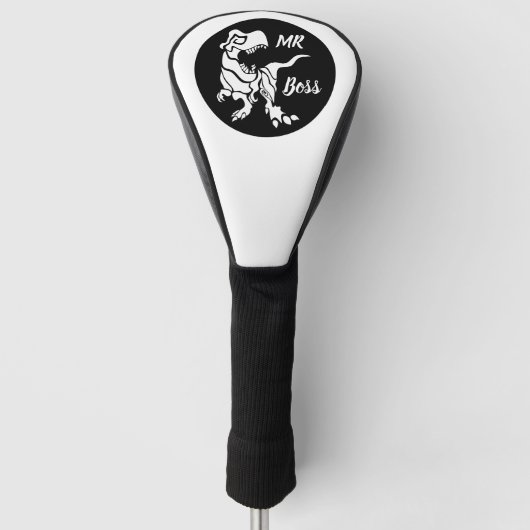 ホワイトトレックスザボスディノ ゴルフヘッドカバー (正面)