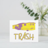 ホワイトトレーラーパークゴミ可哀ばかレッドネック ポストカード (スタンド正面)