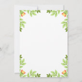 ホワイトドお洒落レスプリンセスフローラ誕生日 招待状 (裏面)