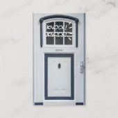 ホワイトドアの注意開おもしろい点をノックする 名刺 (正面)