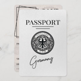 ホワイトドイツのパスポート日付の保存 セーブザデート