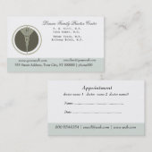 ホワイトドクターカデュセスメディカルクリニックアポイントメント 予約カード (正面/裏面)