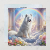 ホワイトドッグアットレインボーブリッジin天国アート (正面/裏面)