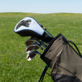 ホワイトドッグゴルフヘッドカバー付きブラックラボ ゴルフヘッドカバー (インサイチュ)