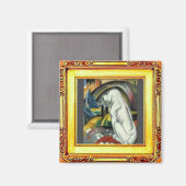 ホワイトドッグバイフランツ・マーク マグネット (正面/裏面)