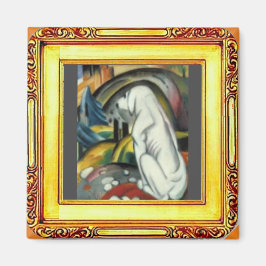 ホワイトドッグバイフランツ・マーク マグネット