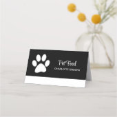 ホワイトドッグポーオンブラックペットグルーミングサービス ロイヤリティカード (正面)