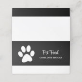 ホワイトドッグポーオンブラックペットグルーミングサービス ロイヤリティカード (外部開封)