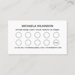 ホワイトドッグポーオンブラックペットグルーミングサービス ロイヤリティカード