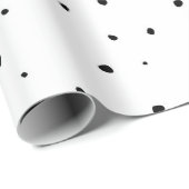 ホワイトドットのラッピング紙 ラッピングペーパー (ロールコーナー)