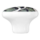 ホワイトドブバードアールヌーボードブバードアールデコ セラミックノブ (側面)