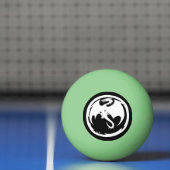 ホワイトドラゴングリーングロー1つ星ピンポンボール 卓球ボール (ネット)