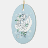 ホワイトドラゴンバラスノーブラウン セラミックオーナメント (左)