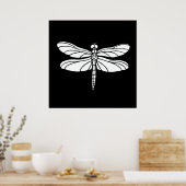 ホワイトドラゴンフライ ポスター (キッチン)