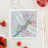 「ホワイトドラゴンフライ」紙 スタンダードランチョンナプキン (インサイチュ)