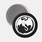 ホワイトドラゴンブラックマグネット マグネット (正面/裏面)