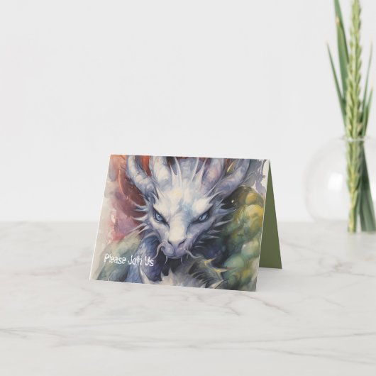 ホワイトドラゴンヘッドブルーアイズパーティー 招待状 (正面)