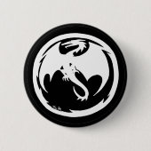 ホワイトドラゴンボタン 缶バッジ (正面)