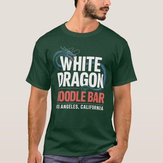 ホワイトドラゴン麺バル Tシャツ (正面)
