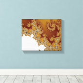 ホワイトドラゴン – フラクタルアート キャンバスプリント (インサイチュ (ウッドフロア))