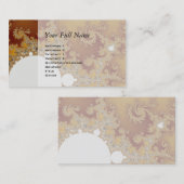 ホワイトドラゴン – フラクタルアート 名刺 (正面/裏面)