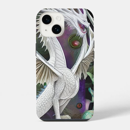 ホワイトドラゴン iPhoneケース (裏面)